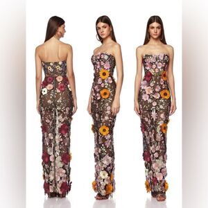 NWOT BRONX AND BANCO BOUQUET MARAYA JASMINE MAXI DRESS, wedding guest dress